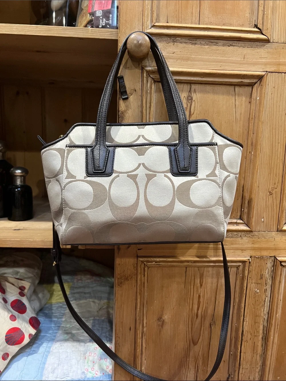 Coach Taylor Signature Mini Tote/Crossbody